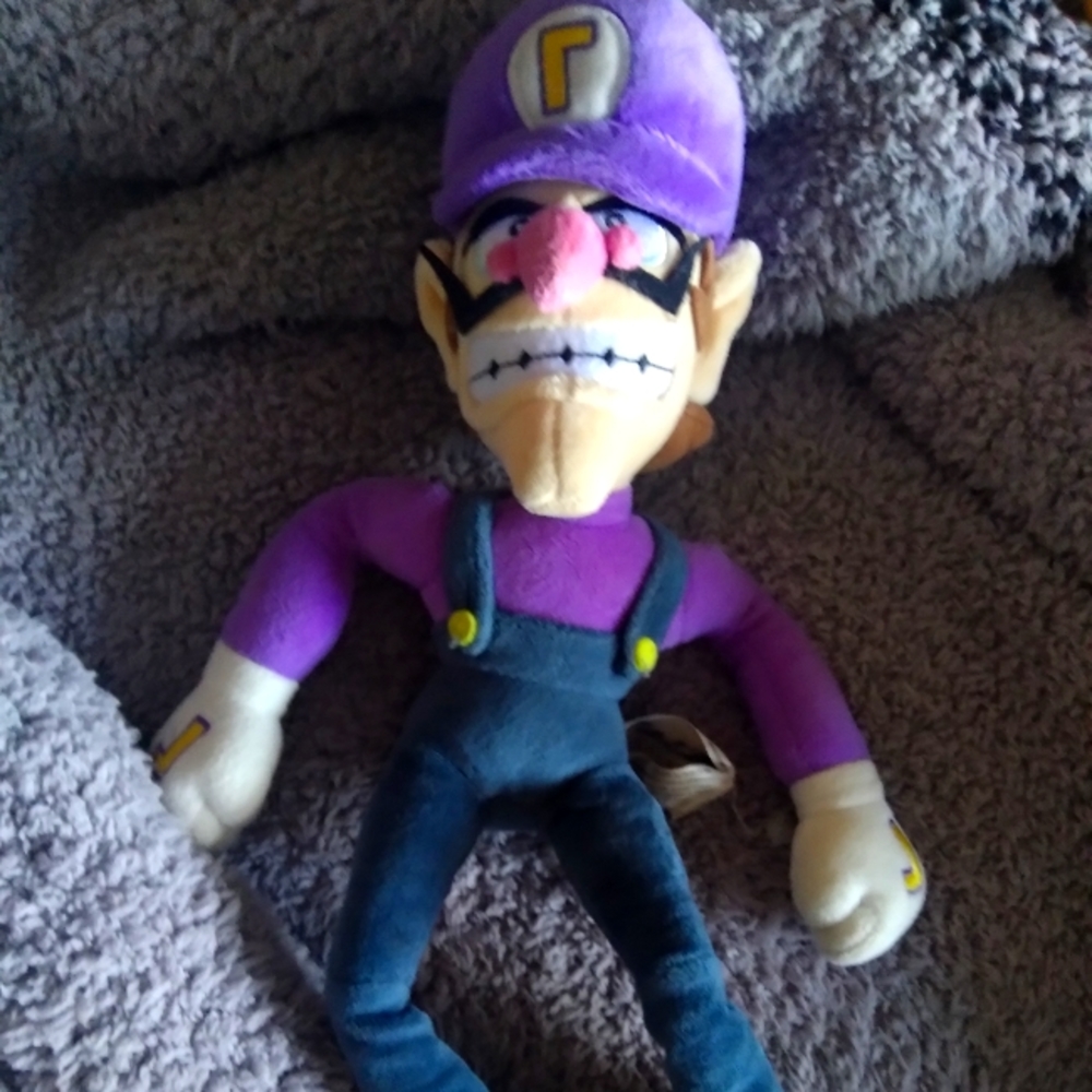 Waluigi plush Nintendo character rare.